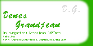 denes grandjean business card